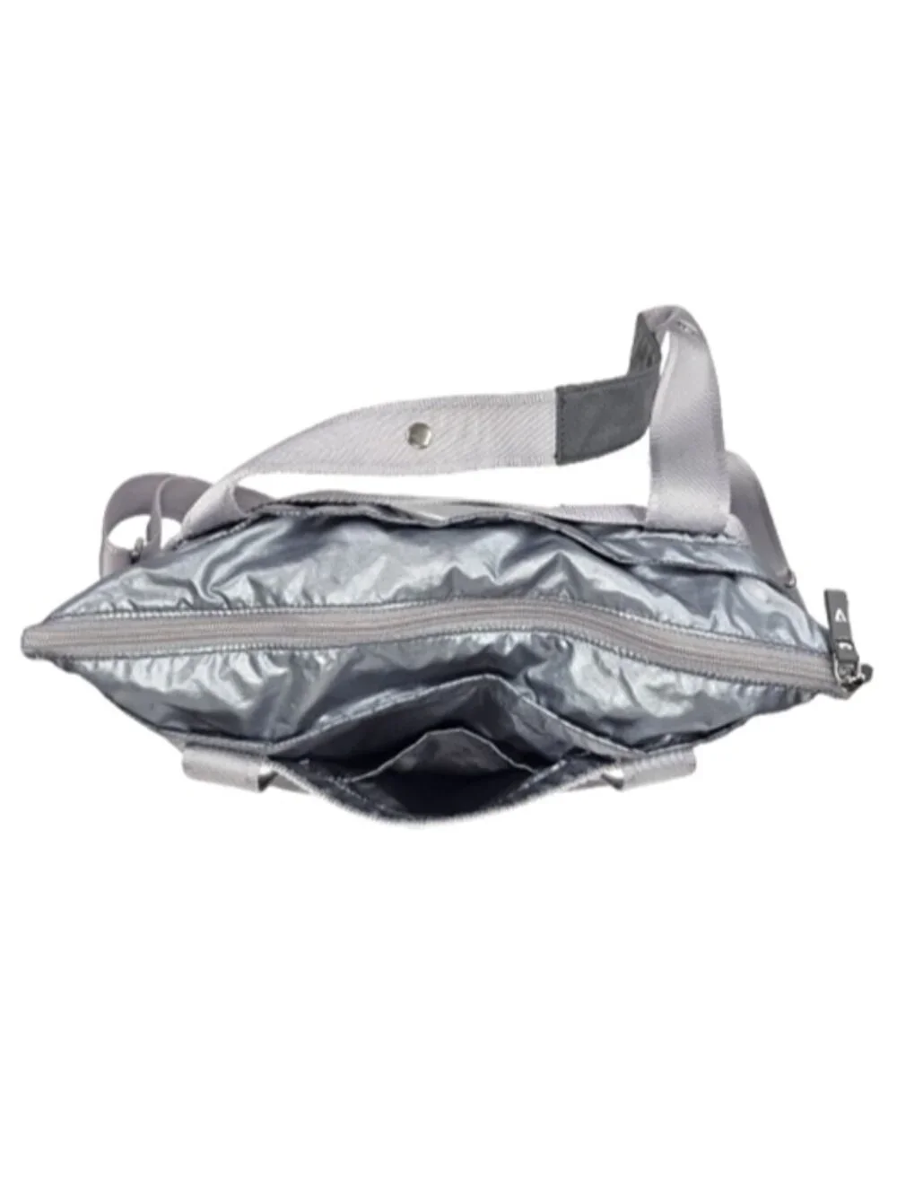 ANDI New York Metallic Nylon Adjustable Convertible Strap Travel Gym Tote Bag